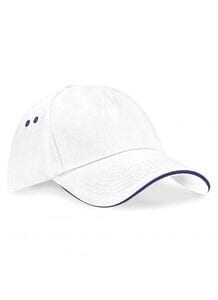 Beechfield BF15C - Ultimate 5 Panel Pet - Sandwich Klep White/Navy