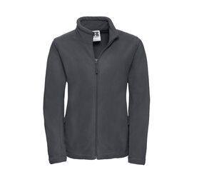 Russell JZ87F - Outdoor Fleece Met Volledige Rits Convoy Grey