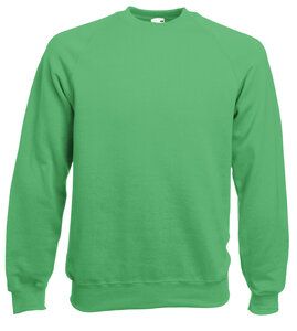 Fruit of the Loom SC260 - Raglan Sweatshirt (62-216-0) Kelly Green