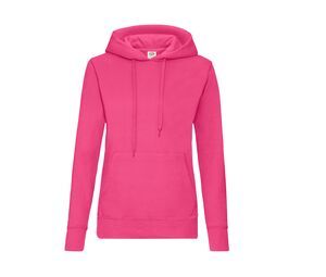 Fruit of the Loom SC269 - Dames Hoodie Sweater Fuchsia