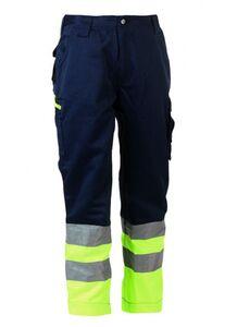 Herock HK012 - OLYMPUS Reflecterende Werkbroek Navy/Fluorescent Yellow