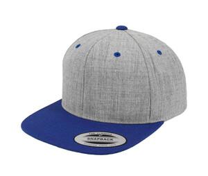 Flexfit 6089MT - Tweekleurige snapback pet Heather/ Royal