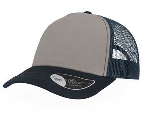 ATLANTIS AT180 - Casquette Rapper en coton canvas Grey / Navy / Navy