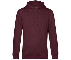 B&C BCU33B - Organic Hoodie Heren Burgundy