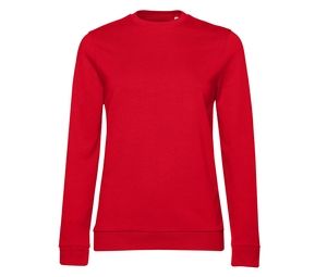 B&C BCW02W - Dames crewneck Red