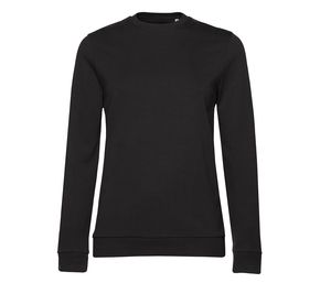 B&C BCW02W - Dames crewneck Black Pure