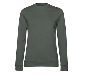 B&C BCW02W - Dames crewneck Millenial Khaki