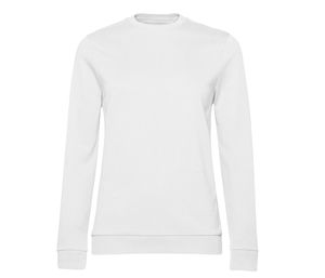 B&C BCW02W - Dames crewneck White