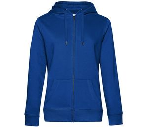 B&C BCW03Q - Zipped Hoodie QUEEN Royal blue