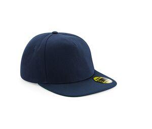 Beechfield BF660 - Originele Flat Peak Snapback Pet French Navy / French Navy