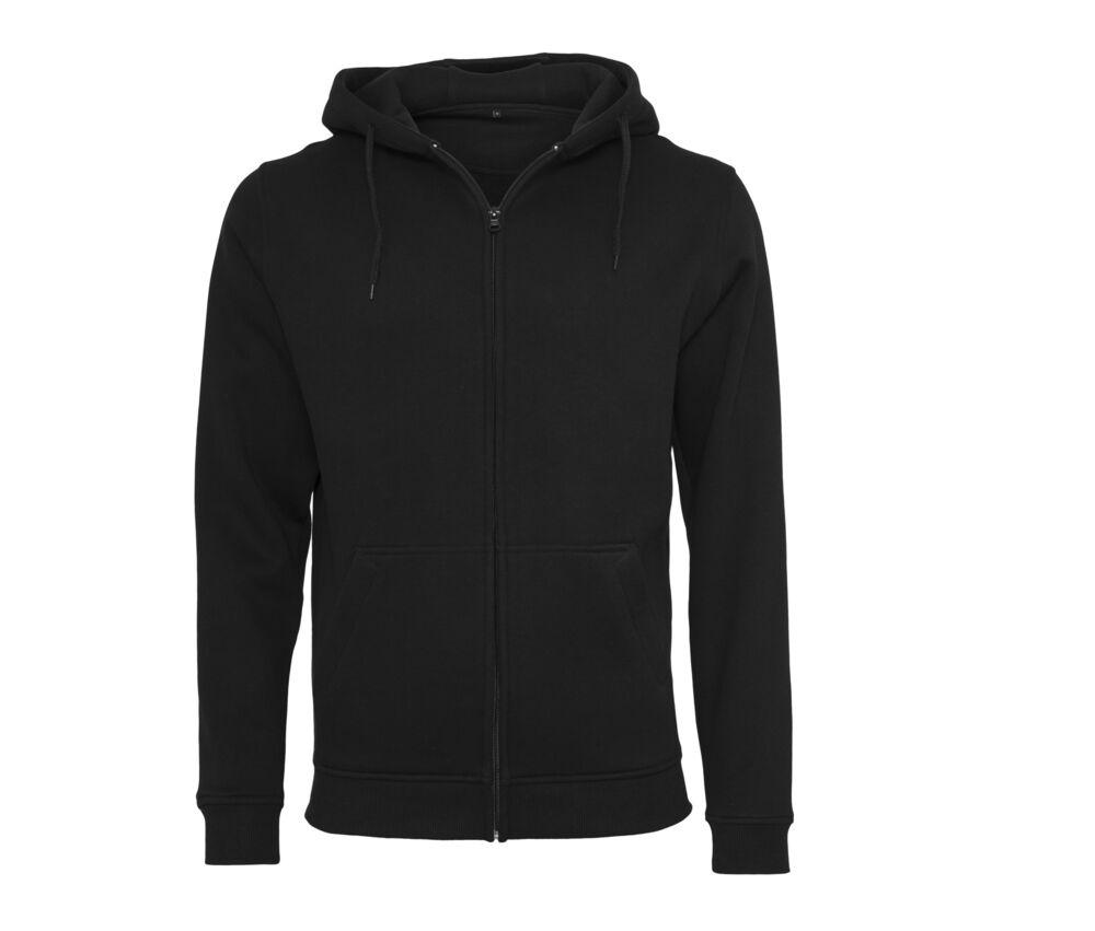 Build Your Brand BY012 - Zware hoodie met rits