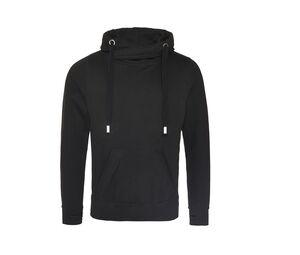 AWDIS JH021 - Gekruisde nek sweater Jet Black