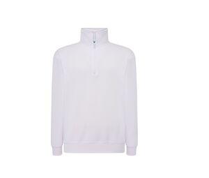 JHK JK298 - Sweater ritskraag White