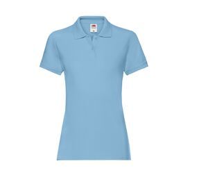 Fruit of the Loom SC386 - Polo Premium Femme Sky Blue