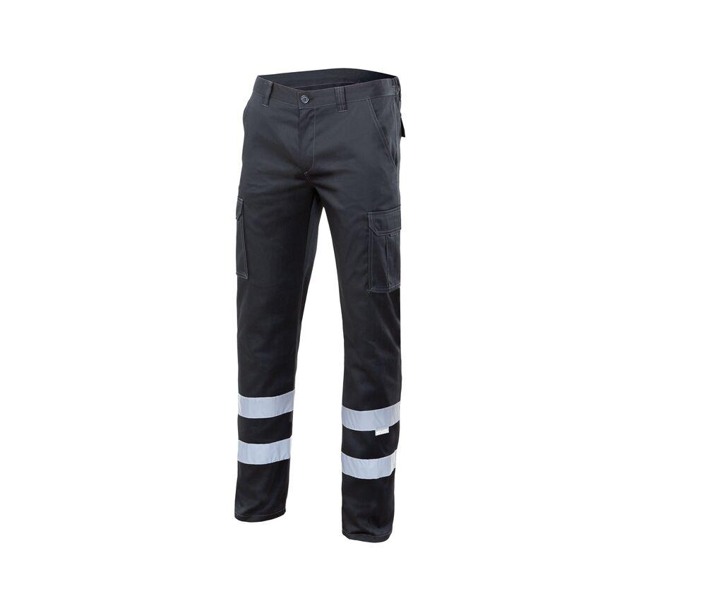 VELILLA V3014S - BROEK STRETCH MULTI-POCKET MET REFLECTERENDE STREPEN