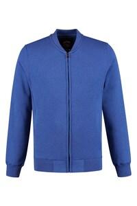 LEMON & SODA LEM3224 - Heavy Sweater Cardigan Unisex Royal Blue Heather