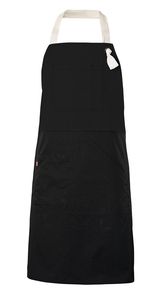 Velilla 404210B - TWO-TONE BIB APRON Black