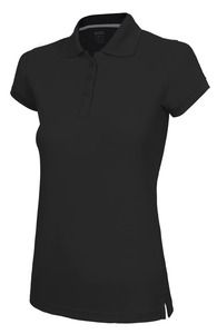 Velilla 405503 - WOMEN'S SS 100% POLYESTER POLO Black