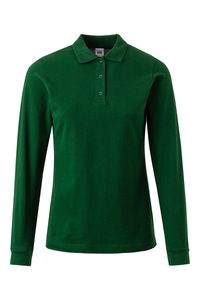 Mukua PL200WC - LONG-SLEEVE WOMAN POLO Bottle Green