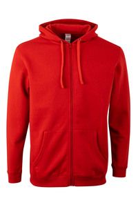 Mukua SF270U - ZIPPED HOOD SWEATSHIRT Red