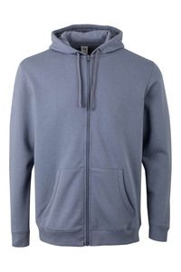 Mukua SF270U - ZIPPED HOOD SWEATSHIRT Blue Fog