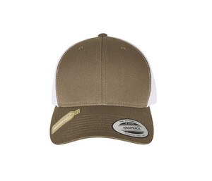 FLEXFIT 6606RT - CLASSICS RECYCLED RETRO TRUCKER CAP 2-TONE Olive/White