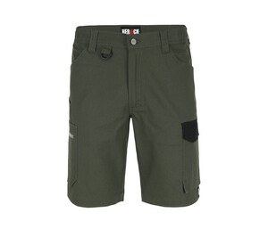 HEROCK HK024 - Multi-pocket shorts Dark Khaki/Black