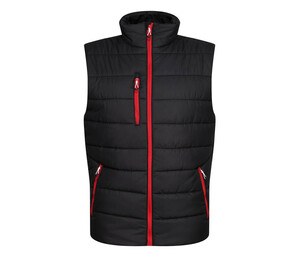 REGATTA RGA892 - Men's quilted bodywarmer Black / Classic Red