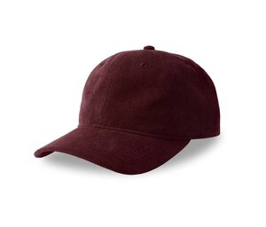 ATLANTIS HEADWEAR AT242 - Recycled Corduroy cap Burgundy