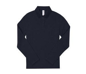 B&C BCW462 - Ladies' long sleeve poloshirt Navy