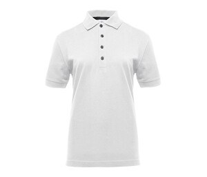 BLACK&MATCH BM101 - Ladies' contrasting button poloshirt White / Black