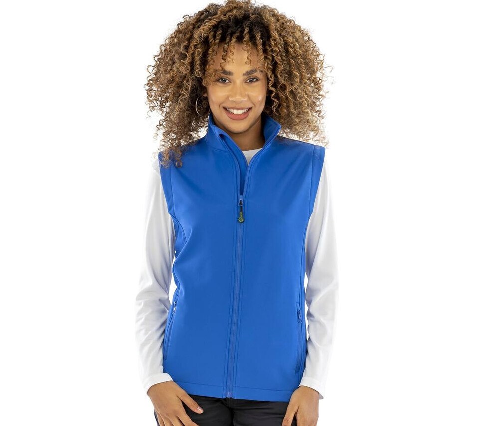 RESULT RS902F - WOMENS RECYCLED 2-LAYER PRINTABLE SOFTSHELL BODYWARMER